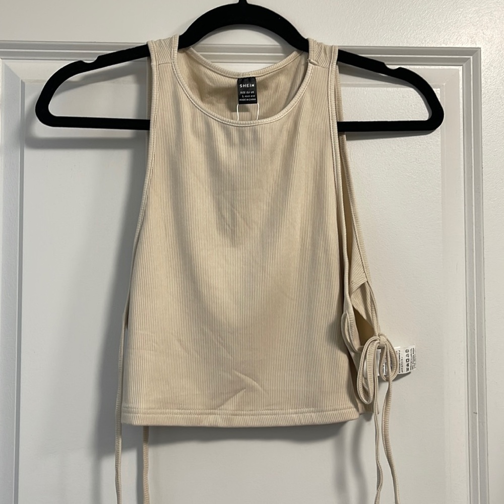 Wide strap crop top